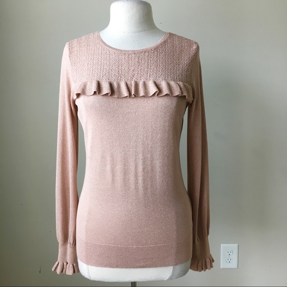 White House Black Market Sweaters - Mini ruffle sweater